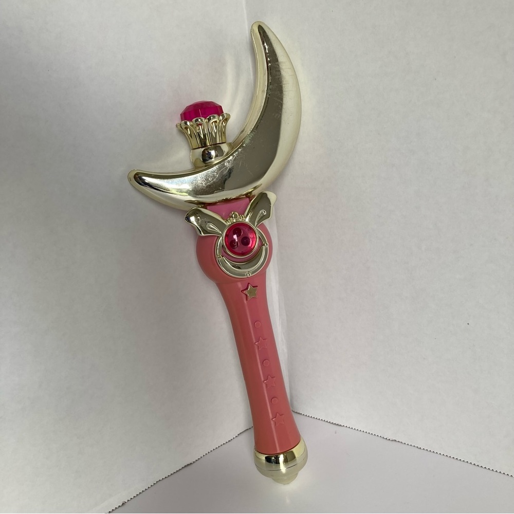 Vintage 1995 Bandai Silver Moon Cosmic Crescent Wand